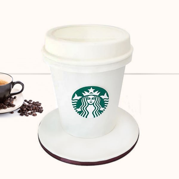 Starbucks Coffee Cup Fondant Cake (3.5 Kg)