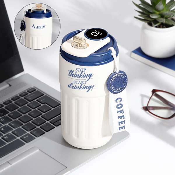 Start Drinking Personalized Temperature Tumbler