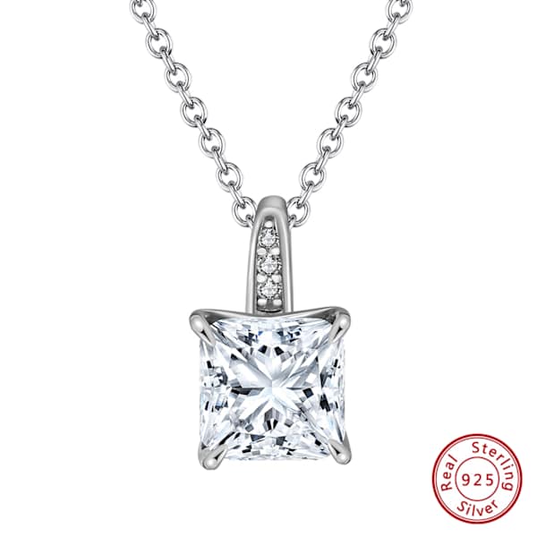 Sterling Silver Zirconia Pendant