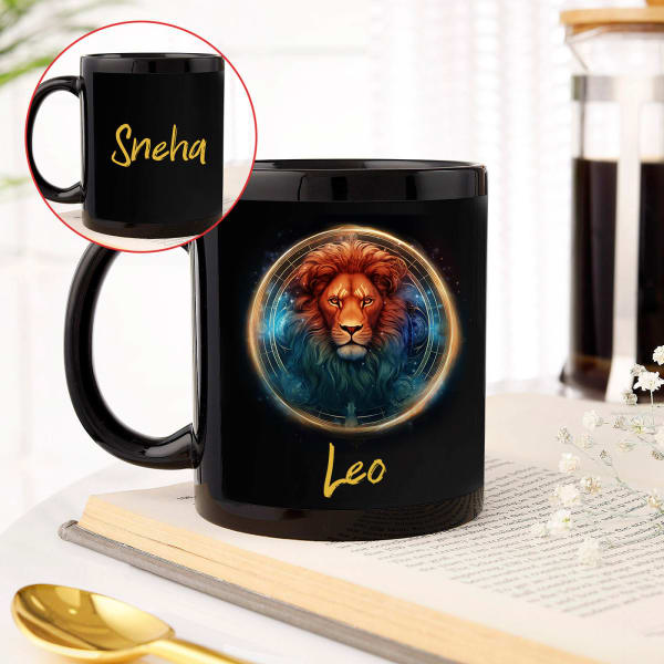 Striking Constellation - Personalized Mug - Leo