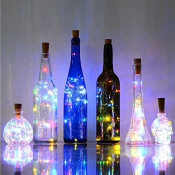 String Lights - Bottle Cork - Multi - 6.5Ft