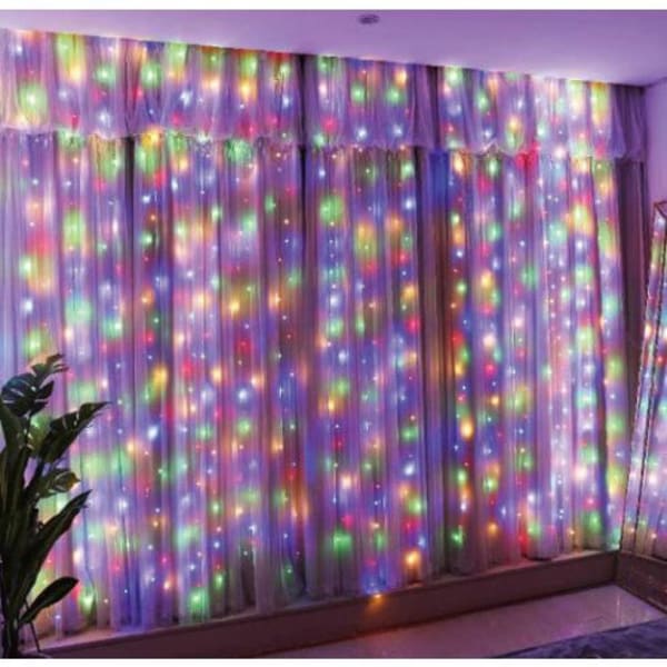 String Lights - Curtain - Fairy - Multicolor - 10Ft