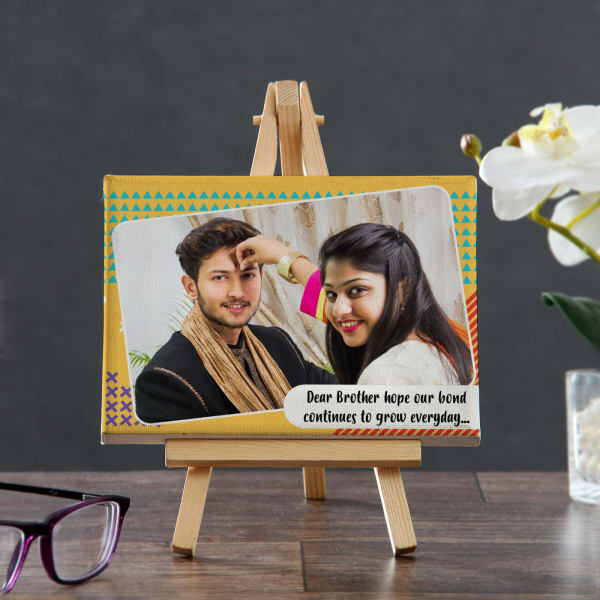 Strong Bond of Brother & Sister Personalized Mini Canvas