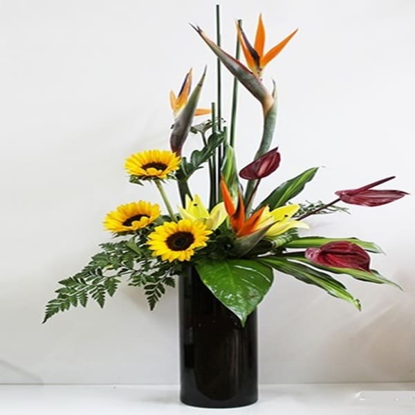 Stylish Arrangement In Tall Vase