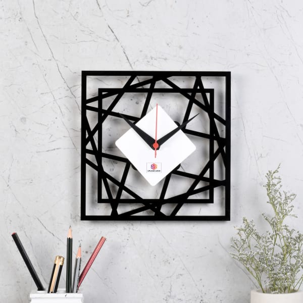 Stylish Geometric Wall Clock - Personalized