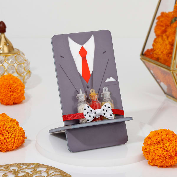 Stylish Phone Stand Bhai Dooj Combo
