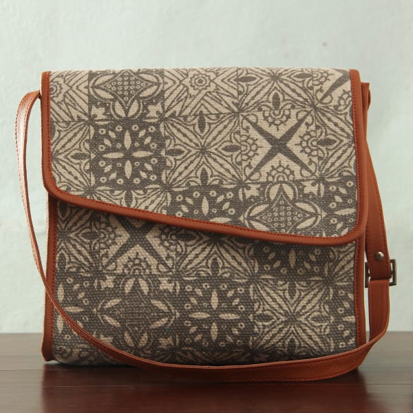 Stylish Rug and Leather Sling Bag: Gift/Send Fashion and ...