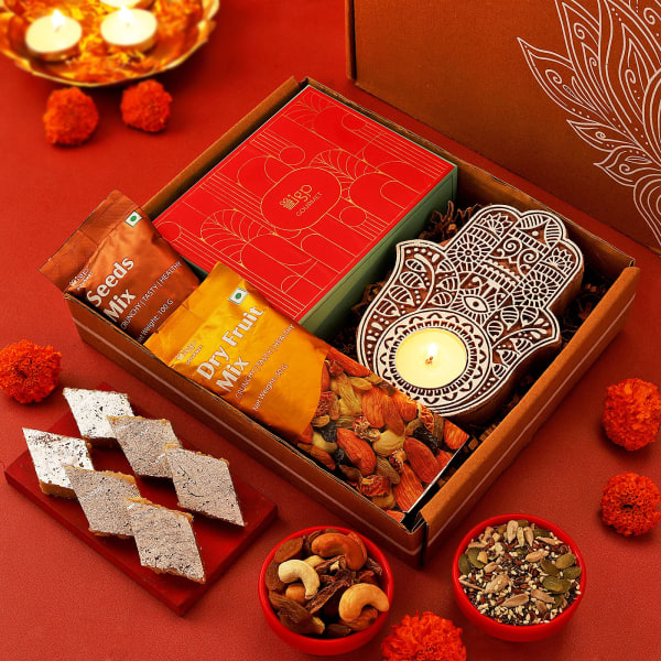 Diwali Greeting and Healthy Dry Fruits @ Best Price | Giftacrossindia
