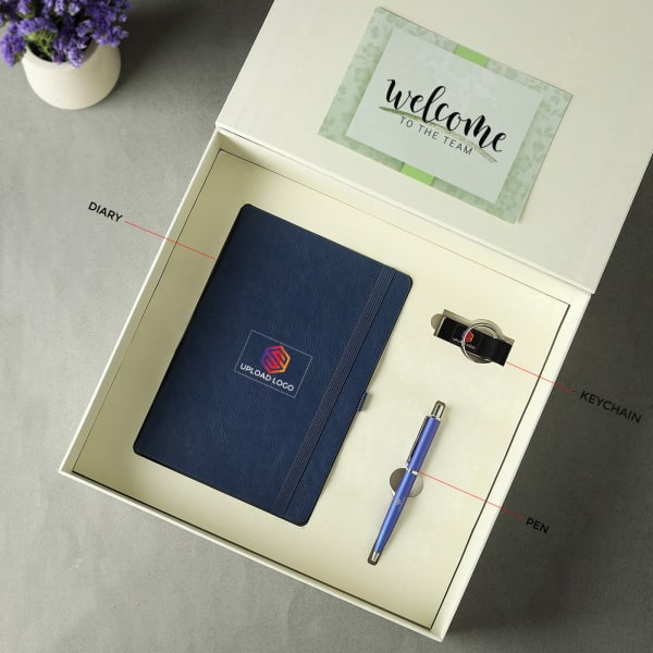 Suit Up Welcome Kit in Blue- Customized with Logo