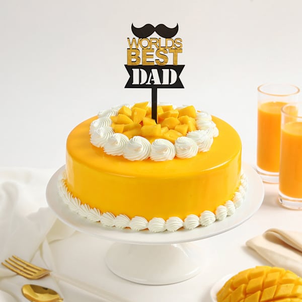 Summer King Mango Cream Cake For Great Dad