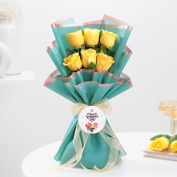 Sunny Radiance Women's Day Bouquet