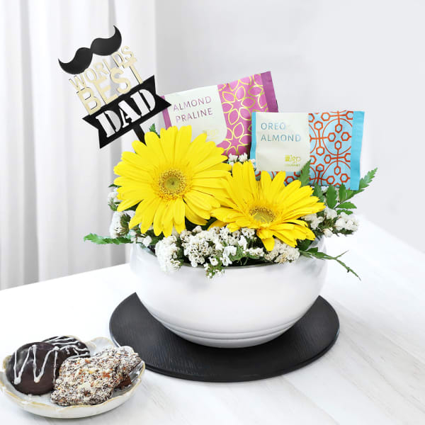 Sunshine Glory Sweet Hamper For Awesome Dad
