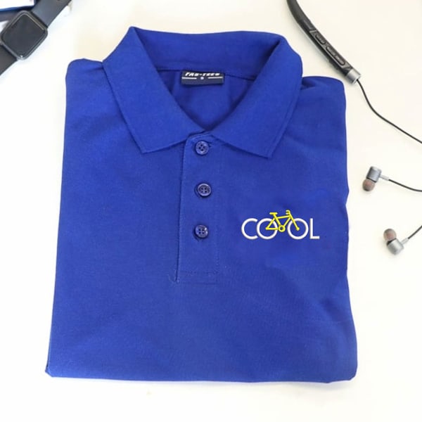 Super Cool Cotton Polo T-Shirt - Royal Blue