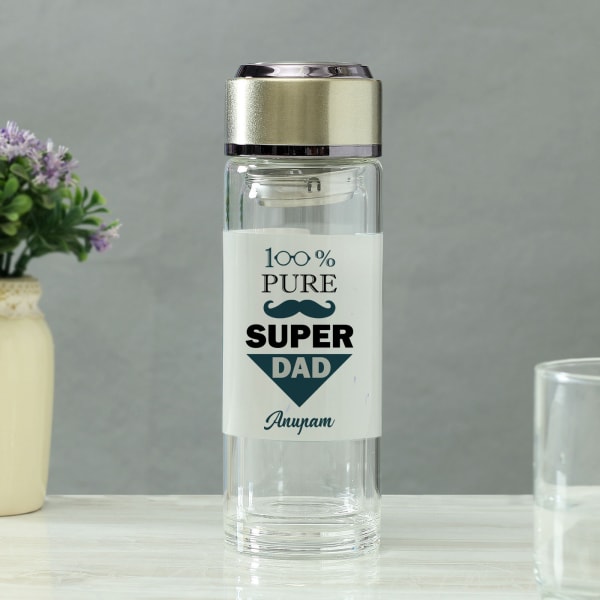 Super Dad Personalized Infused Water Bottle