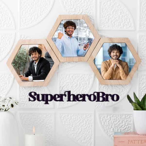 Super Hero Bro Personalized Photo Frame