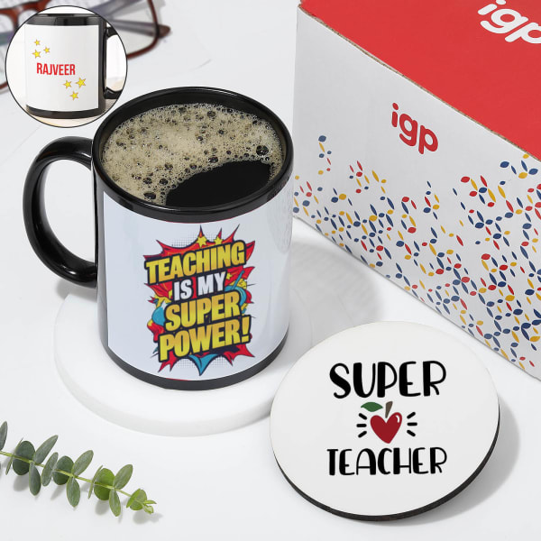 Super Teacher Personalized Coffee Mug Combo