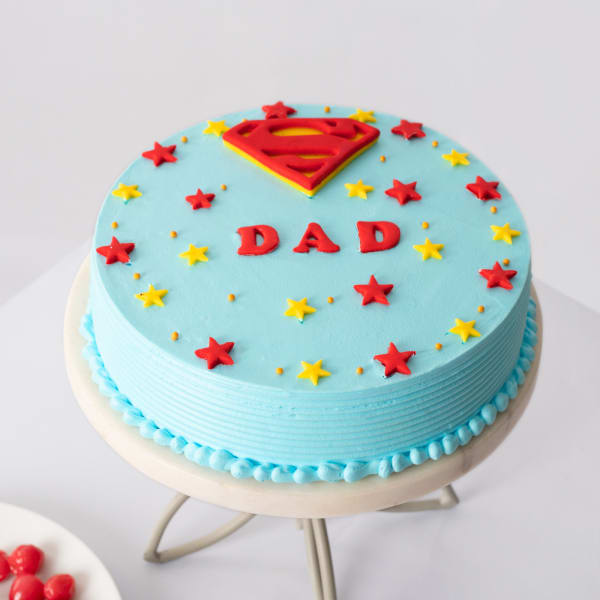 Superhero Cream Cake For Super Dad (Half kg)