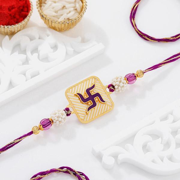 Swastik Meenakari Rakhi