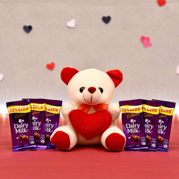 teddy with dairy milk