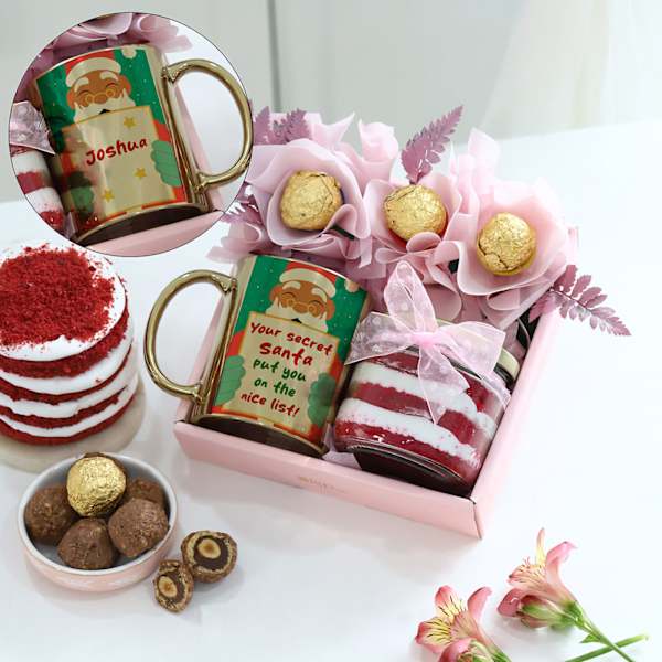 Sweet Delight Personalized Secret Santa Hamper