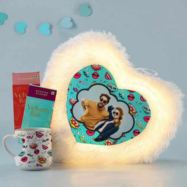 Sweet Love Personalized LED Cushion Set