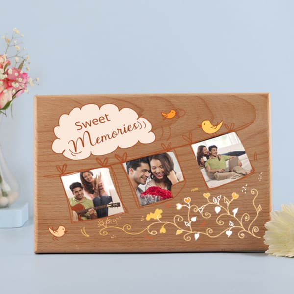 Sweet Memories Personalized Wooden Photo Frame