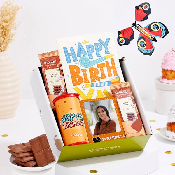 Sweet Moments Personalized Birthday Hamper For Her