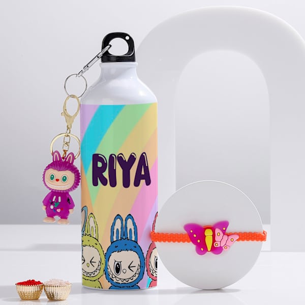 Sweet Monster Personalized Rakhi Combo For Sister