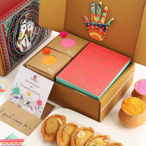 Sweet N Colourful Holi Gift Box
