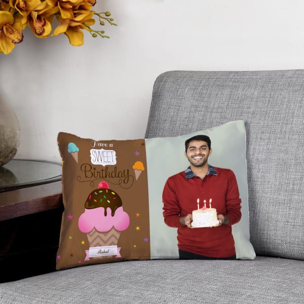 Sweet Wishes Personalized Birthday Pillow