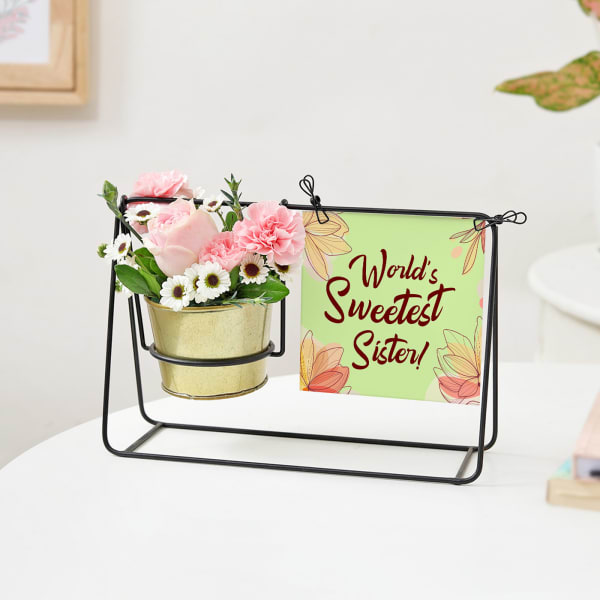Sweetest Sister Raksha Bandhan Arrangement