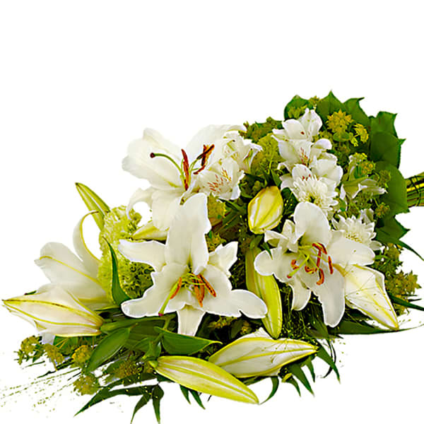 Sympathy Bouquet with white lilies