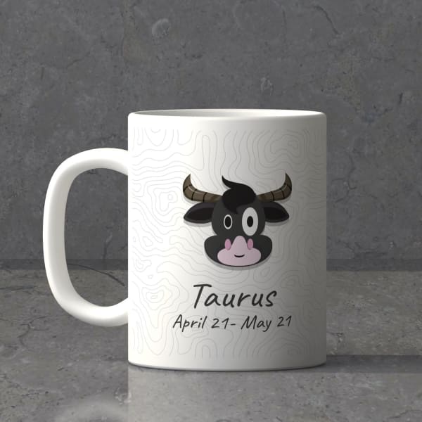 Taurus Sun Sign Birthday Mug