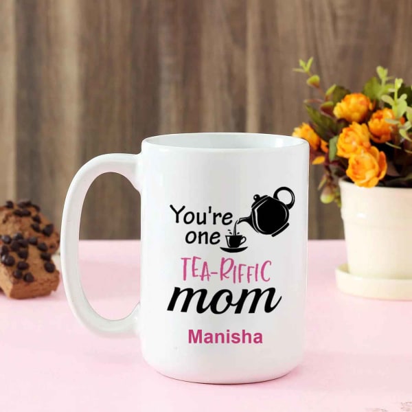 Tea-riffic Personalized Large Mug For Mom