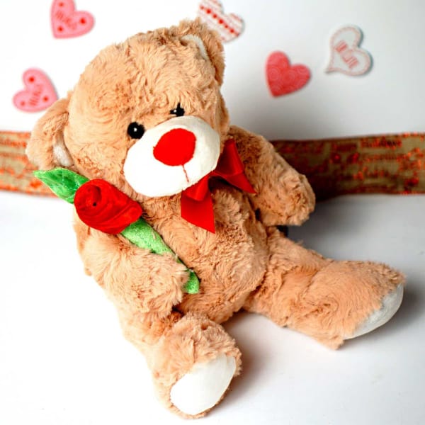 rose teddy bear box