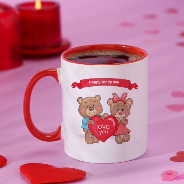 Teddy Day Personalized Valentine Ceramic Mug