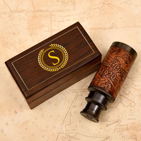 Telescope (6 inch) in Personalized Wooden Box