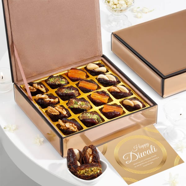 Tempting Indulgence Diwali Dry Fruit Dates Gift Box