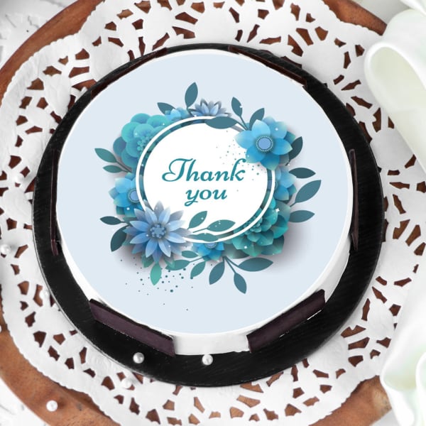Thank You Message Cake 1 Kg Gift/Send Boss Day Gifts Thank You Message Cake 1 Kg Gift/Send Boss Day Gifts