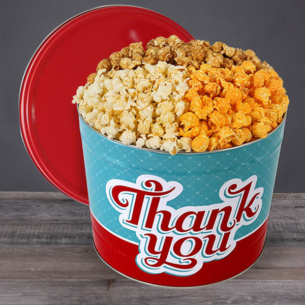 Thank You Popcorn Tin - Traditional 2 Gallon