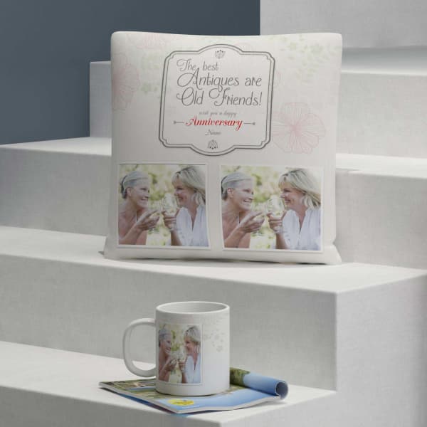 The best Antiques Personalized Anniversary Cushion & Mug