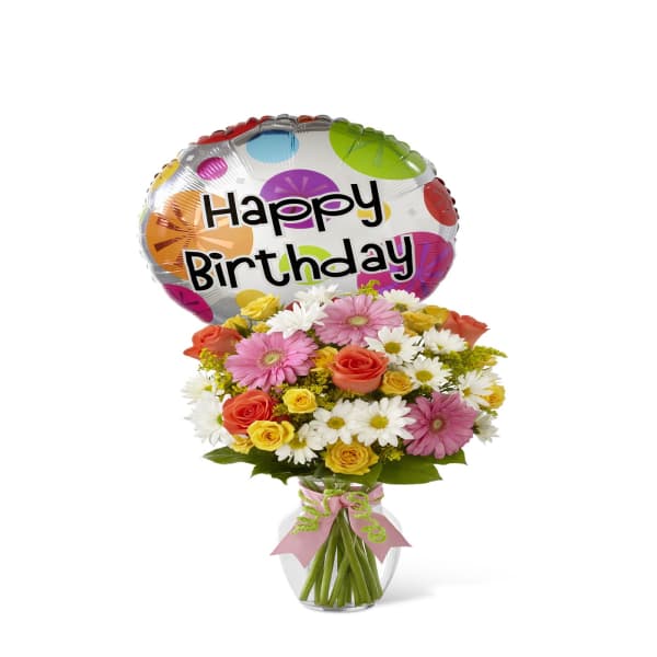 Order The Birthday Cheer Vase Included Online At Best Price, Free 