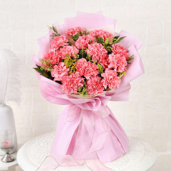 The Carnation Everglow Bouquet