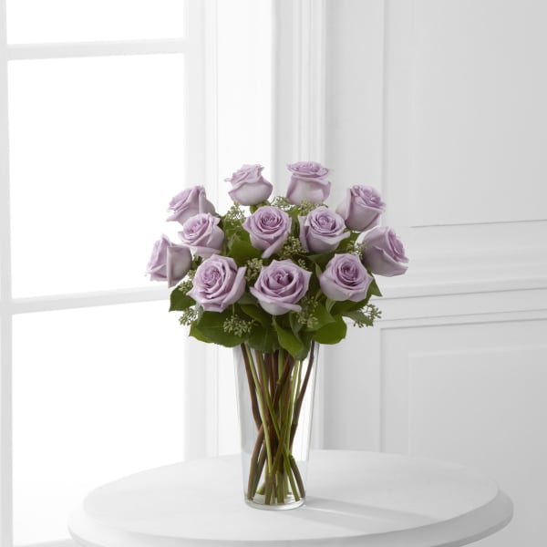The Lavender Rose Bouquet by FTD - VASE INCLUDED