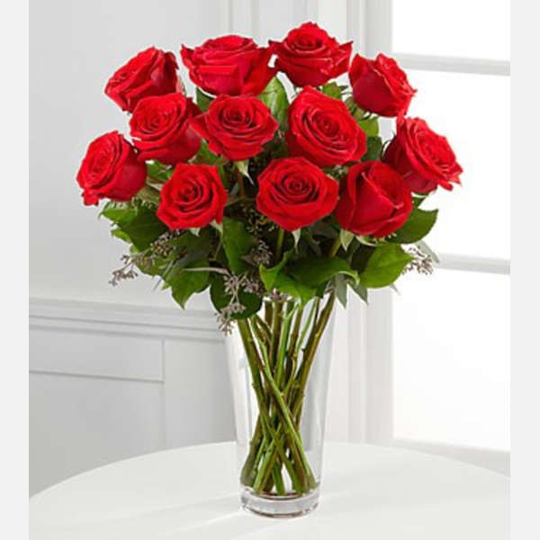 The Long Stem Red Rose Arrangement by FTD