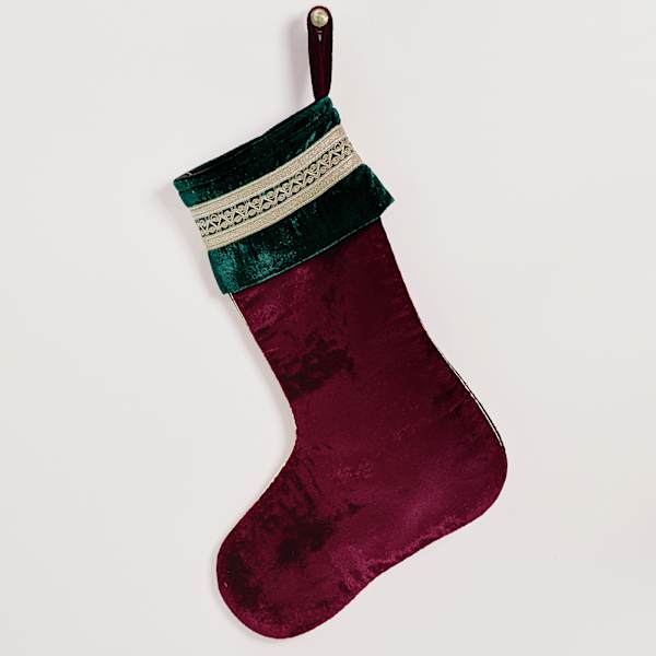 The Royal Velvet Stocking - Red With Customer