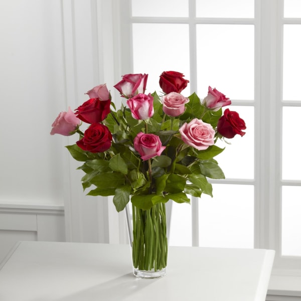 The True Romanceâ„¢ Rose Bouquet by FTDÂ® - VASE INCLUDED