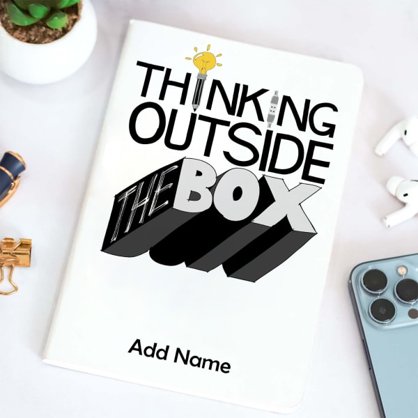 Thinking Outside The Box A5 Personalized Notebook