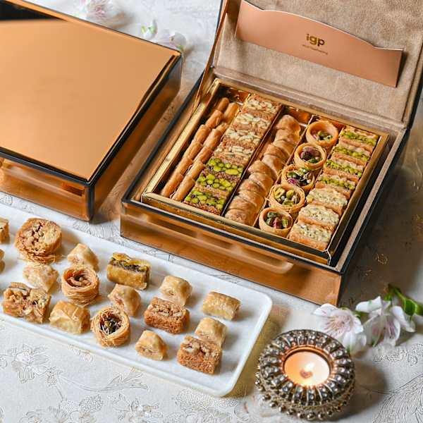 Timeless Baklava Delight Box For Diwali