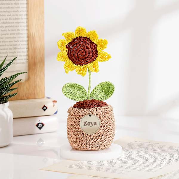 Timeless Personalized Crochet Sunflower